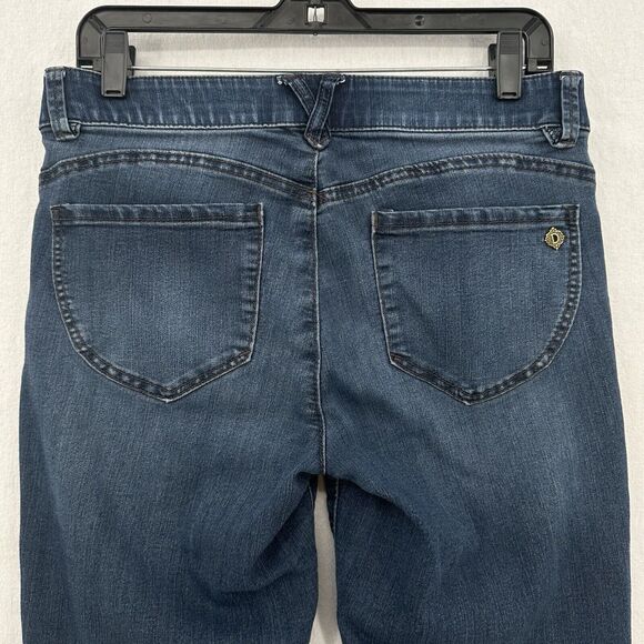 Democracy Jeans Womens 8 Ab Technology Ankle Skimmer Blue Denim Tummy Control - Picture 5 of 12